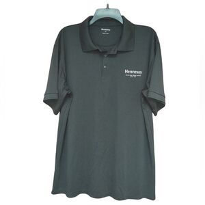 EUC Hennessy Labeled Black Polo Shirt for Men Size XL
